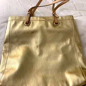 Michael Kors tote like new metallic color worn once